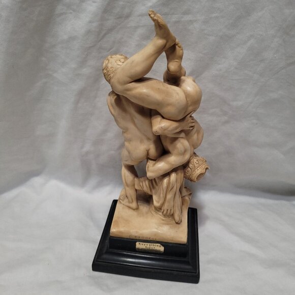 SOLD! G. Ruggeri Sculpture Italy Mythology Nude Hercules Diomedes Vintage 60's - Picture 3 of 16